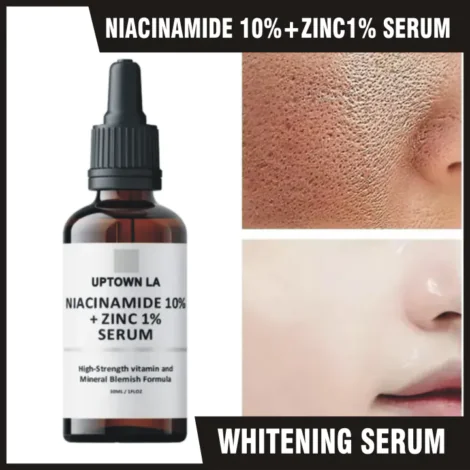 UPTOWN LA Niacinamide 10% + Zinc 1% Radiance Boost Serum Formula for Clear and Glowing Skin